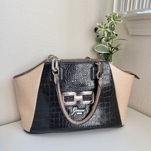 GUESS VINATGE crocodile skin shoulder bag